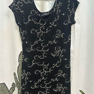 Black and White Floral Dress